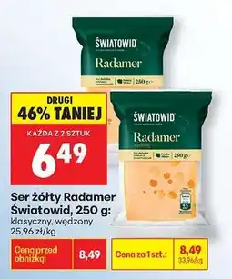 Biedronka Şer żółty Radamer : Światowid , 250 g oferta