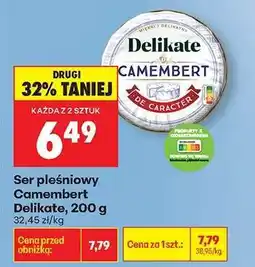 Biedronka Ser pleśniowy Camembert Delikate, 200 g oferta