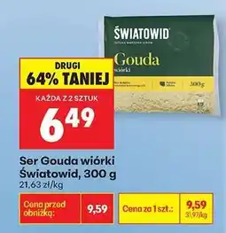 Biedronka Şer gouda wiórki światowid 300 g oferta