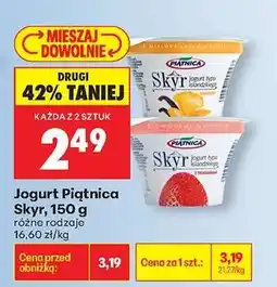 Biedronka Jogurt Piątnica Skyr, 150 g oferta