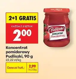 Biedronka Koncentrat pomidorowy Pudliszki, 90 g oferta