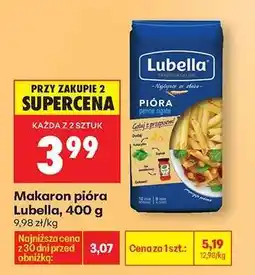 Biedronka Makaron pióra Lubella, 400 g oferta