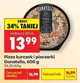 Biedronka Pizza kurczak i pieczarki Donatello, 600 g oferta