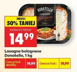 Biedronka Lasagne bolognese Donatello, 1 kg oferta