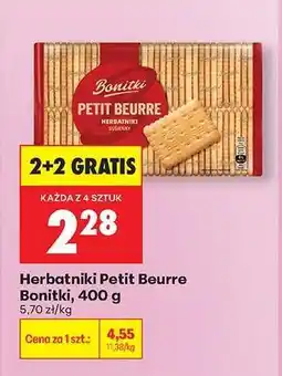 Biedronka Herbatniki Petit Beurre Bonitki 400 g oferta