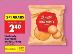 Biedronka Biszkopty klasyczne Bonitki, 180 g oferta