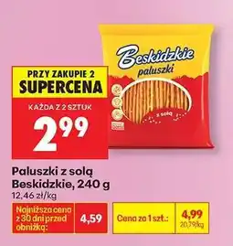 Biedronka Paluszki z solą Beskidzkie, 240 g oferta