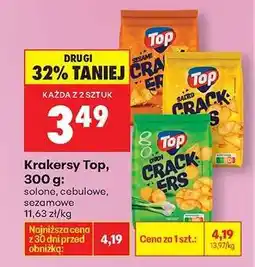 Biedronka Krakersy Top, 300 g oferta