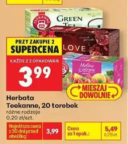 Biedronka Herbata Teekanne, 20 torebek oferta