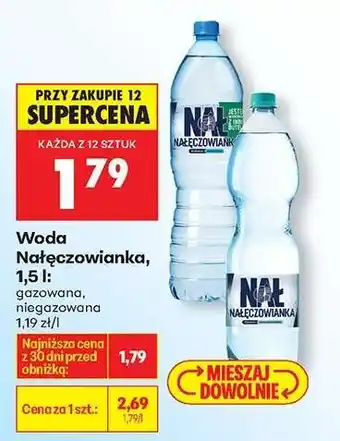 Biedronka WODA NAŁĘCZOWIANKA 1,5 L oferta