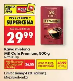 Biedronka Kawa mielona MK Café Premium , 500 g oferta