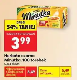 Biedronka Herbata czarna Minutka, 100 torebek oferta