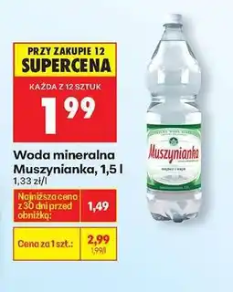 Biedronka Woda mineralna Muszynianka, 1,5 l oferta