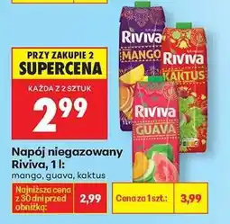 Biedronka Napój niegazowany Riviva, 1l oferta