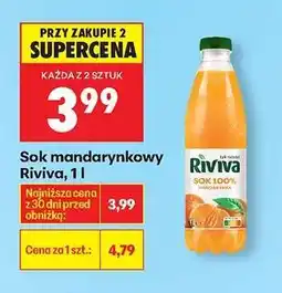 Biedronka Sok mandarynkowy Riviva, 1 l oferta