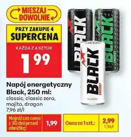 Biedronka Napój energetyczny Black, 250 ml oferta