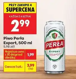 Biedronka PIWO PERŁA EXPORT 500 ML oferta