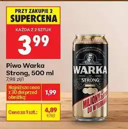 Biedronka Piwo Warka Strong, 500 ml oferta