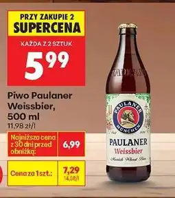 Biedronka Piwo Paulaner Weissbier, 500 ml oferta