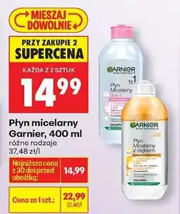 Biedronka Płyn micelarny Garnier 400 ml oferta