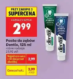 Biedronka Pasta do zębów Dentix, 125 ml oferta