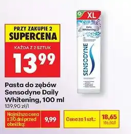 Biedronka PASTA DO ZĘBÓW SENSODYNE DAILY WHITENING, 100 ML oferta
