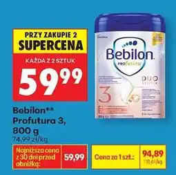 Biedronka Bebilon* Profutura 3, 800 g oferta