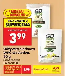 Biedronka Odżywka białkowa WPC go Active, 30 g oferta
