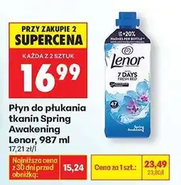 Biedronka Płyn do płukania tkanin Spring Awakening Lenor, 987 ml oferta