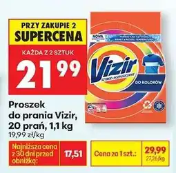 Biedronka Proszek do prania Vizir 20 prań 1,1 kg oferta