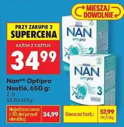 Biedronka Nan Optipro Nestlé 650 g : oferta