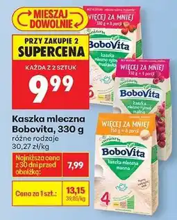 Biedronka Kaszka mleczna BoboVita, 330 g oferta