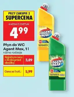 Biedronka Płyn do WC Agent Max, 1l oferta