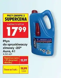 Biedronka Płyn do spryskiwaczy zimowy -20° Aura, 4 l oferta