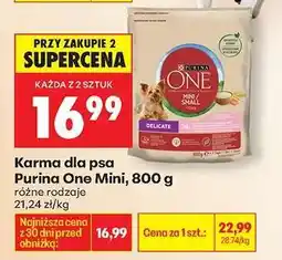 Biedronka Karma dla psa Purina One Mini 800 g oferta