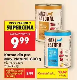 Biedronka Karma dla psa Maxi Natural, 800 g oferta