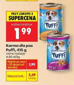 Biedronka Karma dla psa Puffi, 415 g oferta
