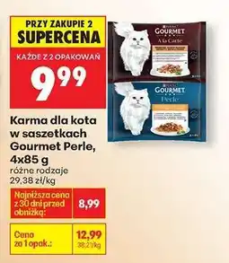 Biedronka Karma dla kota w saszetkach Gourmet Perle 4x85 g oferta