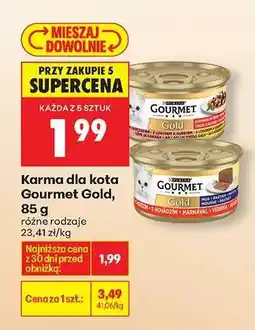 Biedronka Karma dla kota Gourmet Gold, 85 g oferta