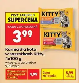 Biedronka Karma dla kota w saszetkach Kitty, 4x100 g oferta