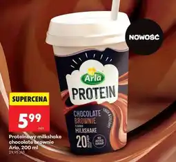 Biedronka Proteinowy milkshake chocolate brownie Arla, 200 ml oferta