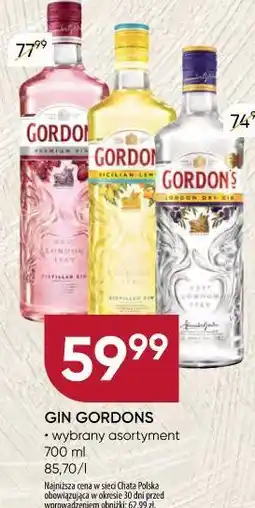 Chata Polska Gin Gordons oferta