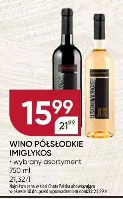 Chata Polska Wino Półsłodkie Imiglykos oferta