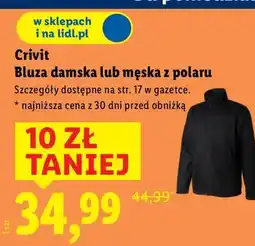 Lidl Bluza damska lub męska z polaru oferta