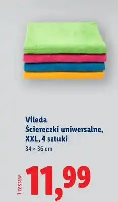 Lidl Ściereczki uniwersalne, XXL, 4 sztuki oferta