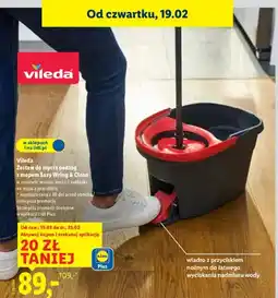 Lidl Zestaw do mycia podłóg z mopem Easy Wring & Clean oferta