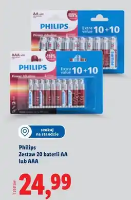 Lidl Zestaw 20 baterii AA oferta