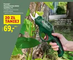 Lidl Akumulatorowy sekator ogrodowy, 4 V oferta
