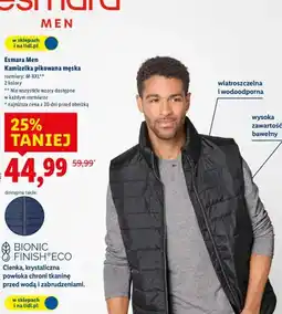 Lidl Kamizelka pikowana męska oferta