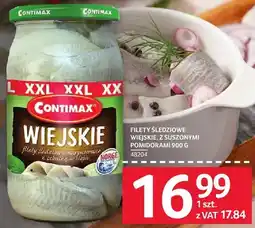 Selgros Filety śledziowe wiejskie, z suszonymi pomidorami 900g Contimax 48204 oferta